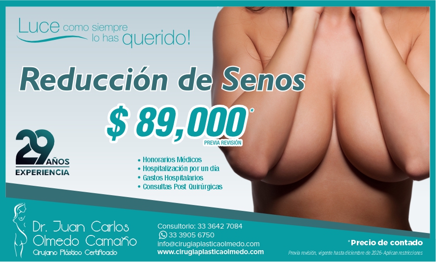 Precio Cirugia reduccion de seno